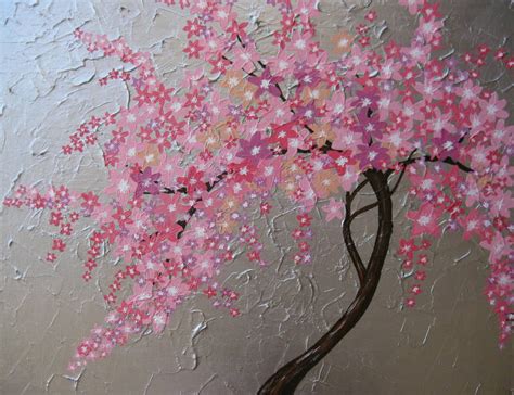 Items Similar To Cherry Blossom Tree Trees Large Abstract
