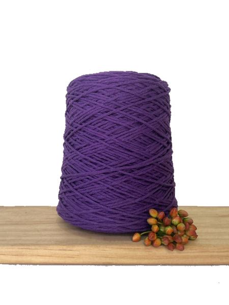 Coloured 1ply Cotton Warping Macrame Crochet String 15mm Cadbury