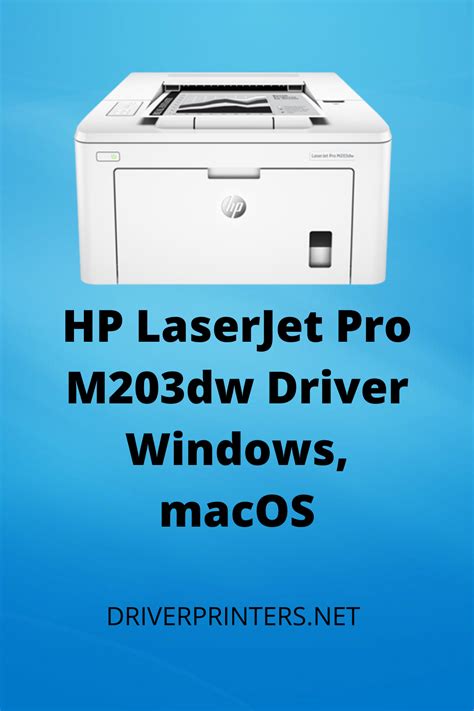 Hp Laserjet Pro M203dw Printer User Manual