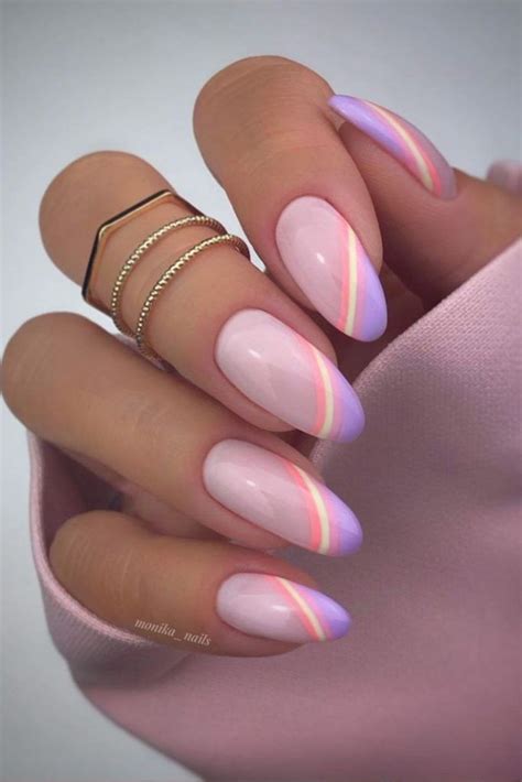 38 Stunning Almond Shape Nail Design For Summer Nails Purple Nails
