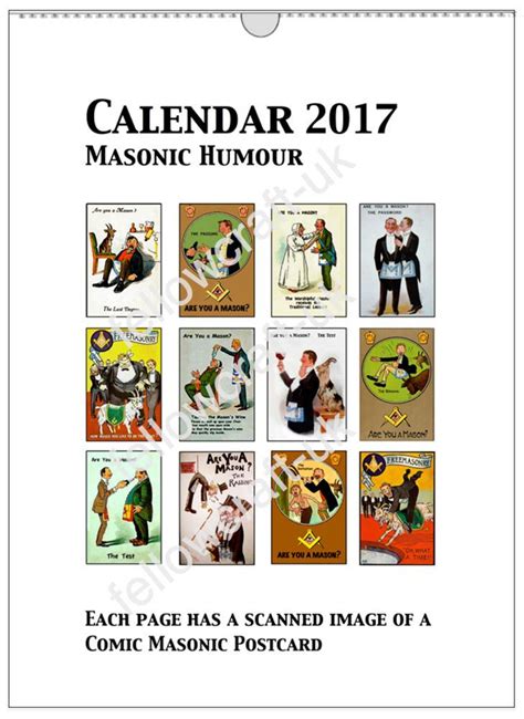 Masonic 2017 Calendars Masonic Humour Freemason