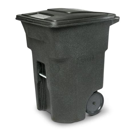 Toter 96 Gal Trash Can Blackstone With Quiet Wheels And Lid Walmart