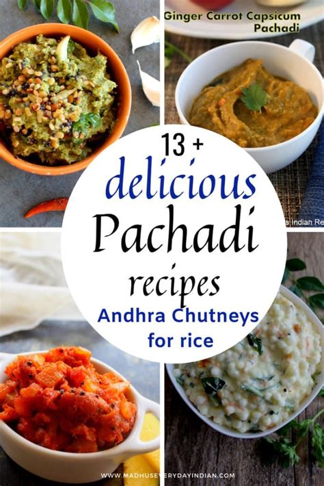 Collection Of Andhra Style Pachadis For Rice Andhra Recipes Paneer