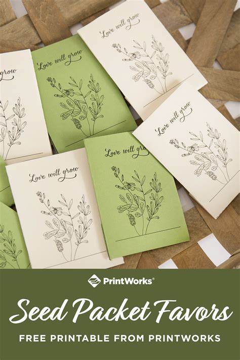 Templates Printable Free Free Printables Seed Packet Template Flower