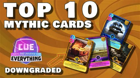 Top Ten Mythic Cards Cue Cards Universe And Everything Youtube