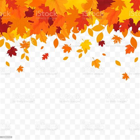 Autumn Falling Leaves Isolated Stock Illustration Download Image Now