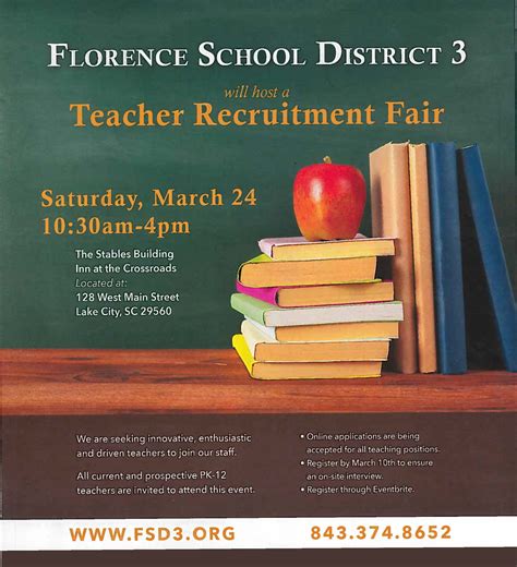 Fcsd3 Holding Annual Teacher Recruitment Fair Florence County School District Three