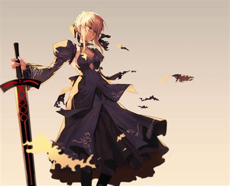 Wallpaper Fate Series Fate Stay Night Anime Girls Saber Alter Arturia Pendragon Blond