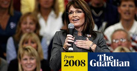 Sarah Palin Says Clothing Budget Row Is Sexist Us Elections 2008 The Guardian