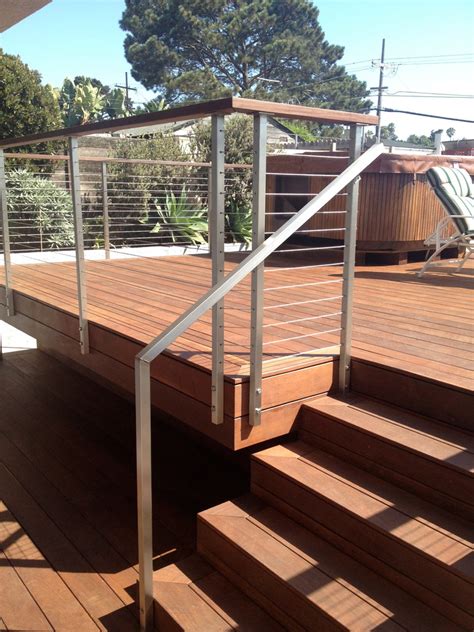 Stainless Steel Hand Rail Modern Deck San Diego By San Diego