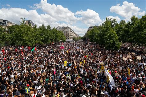Thousands Gather In Paris To Protest Police Brutality