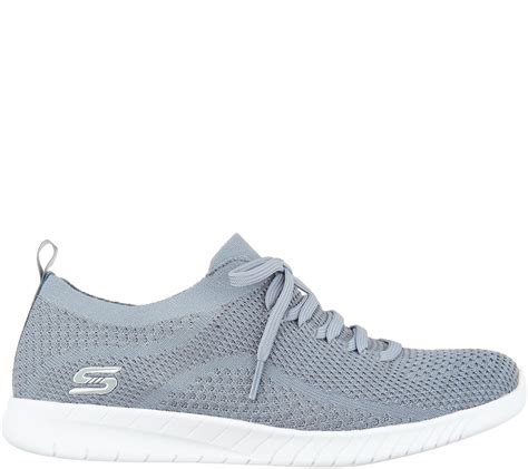 Skechers Faux Lace Stretch Knit Slip On Sneakers Page 1 —