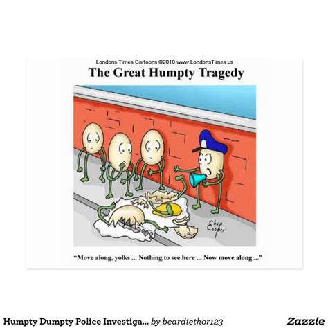 humpty dumpty police investigation funny ts postcard zazzle humpty dumpty funny ts