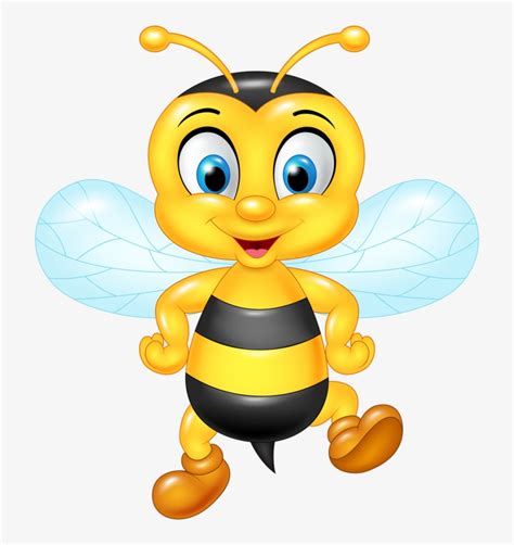 Bee Clipart Transparent Background Cartoon Bee Transparent Png