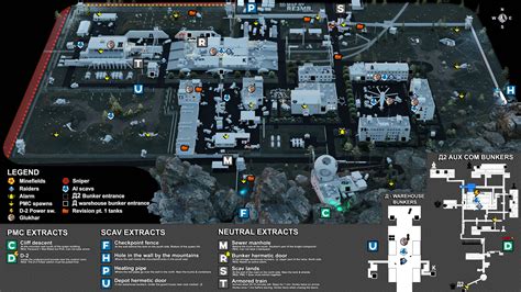 Customs Extract Map Escape From Tarkov Customs Extraction Exit