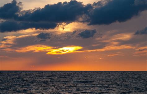 Sunset In The Clouds Over Lake Erie Jimbobphoto Flickr