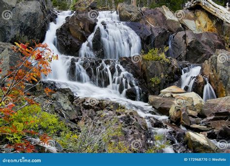 Waterfall And Fall Colors Stock Photo Image Of Mountain 172968770