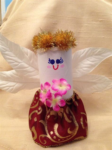 Toilet Paper Roll Angel Christmas Crafts Pretty Wings Snow Angels