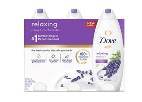 Dove Relaxing Lavender Oil Body Wash 3 Pk 24 Oz