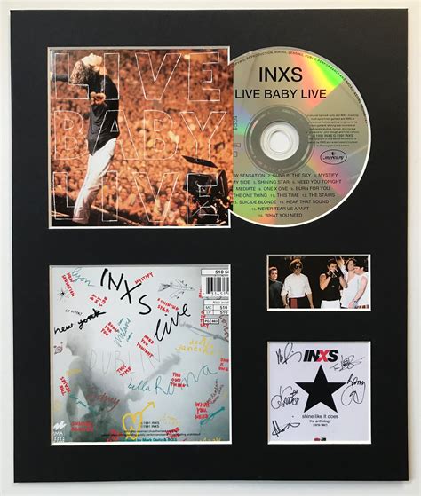 Inxs Signed Autographed Live Baby Live Mounted Album Etsy