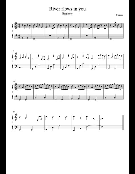 River flows in you yiruma | digital easy piano sheet music. River flows in you sheet music for Piano download free in ...