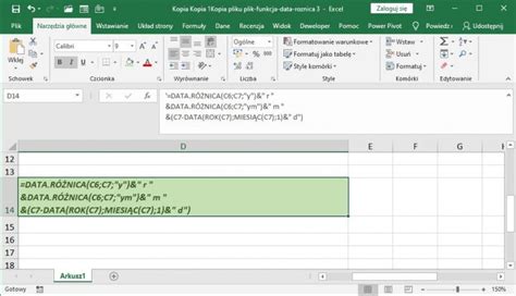 excel roznica w latach miesiacach i dniach Jak zrobić w Excelu