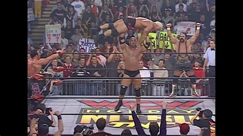 Barbell Press By Goldberg Against Scott Steiner Wcw Monday Night Nitro 1999 Youtube