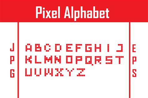 Pixel Alphabet Graphic By Rfg · Creative Fabrica