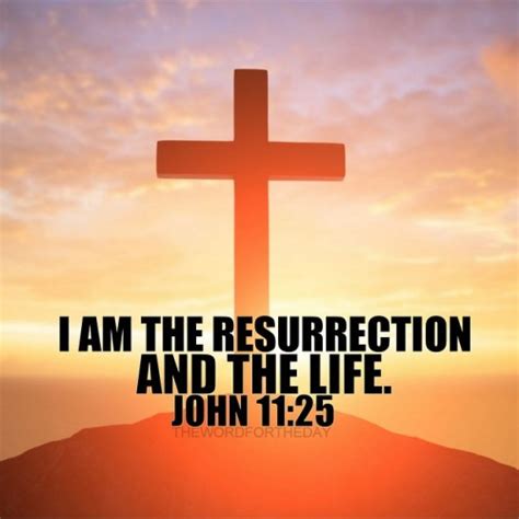 The Word For The Day • John 1125 Jesus Said ‘i Am The Resurrection And