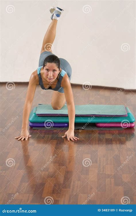 aerobics girl stock image image of body portrait exercise 3483189