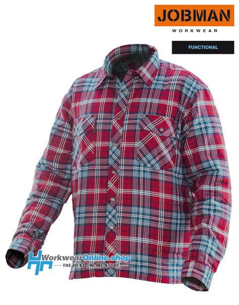 Jobman Workwear 5157 Quilted Flannel Shirt Workwearonlineshop