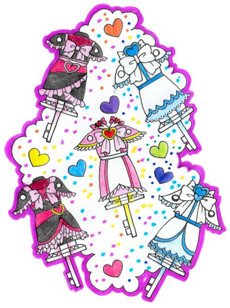 Futari Wa Pretty Cure Max Heart Dress Up Keys By Sekaiichihappy On