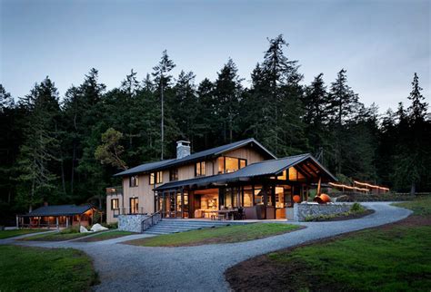 San Juan Island Residence Rustic Exterior Seattle By Nb Design