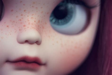 Wallpaper Cute Nose Doll Carving Lips Blythe Freckles Custom