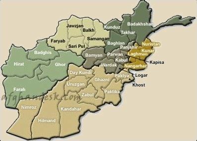 Islamic republic of afghanistan with population statistics maps charts weather and web information. Map of afghanistan with provinces - Afghandesk.com