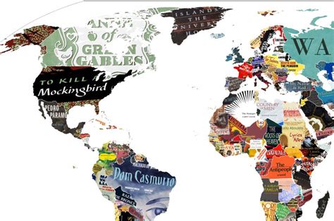 Mapa Representa La Obra Literaria Más Simbólica De Cada País Reporte