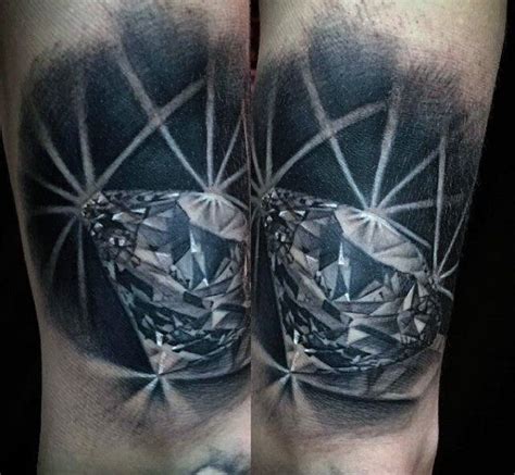 Reine rote diamanten sind die seltensten unter allen diamanten. 70 Diamant Tattoo Designs für Männer - Edelsteintinte ...
