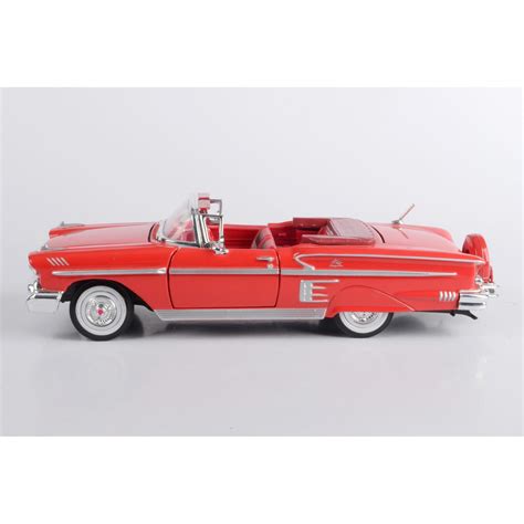 1958 Chevy Impala Convertible 124 Scale Diecast Model By Motormax