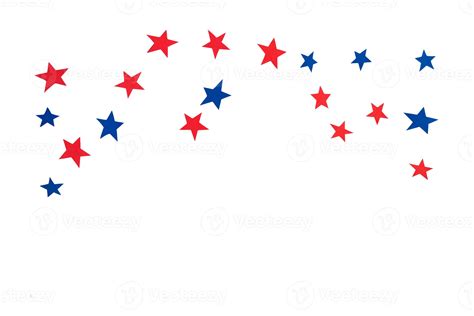 519 Red And Blue Stars Isolated On A Transparent Background 20139223