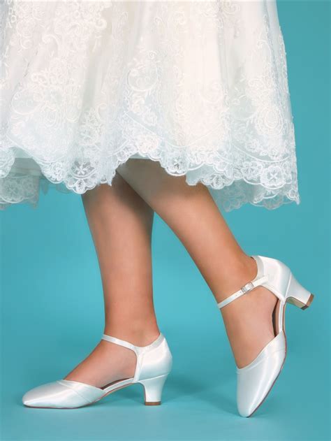 Perfect Bridal Ingrid Dyeable Ivory Satin Two Part Court Shoes