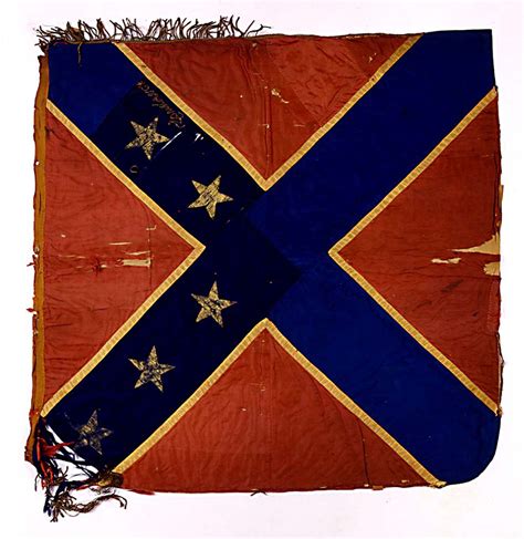 Confederate And Union Flags Of The Civil War