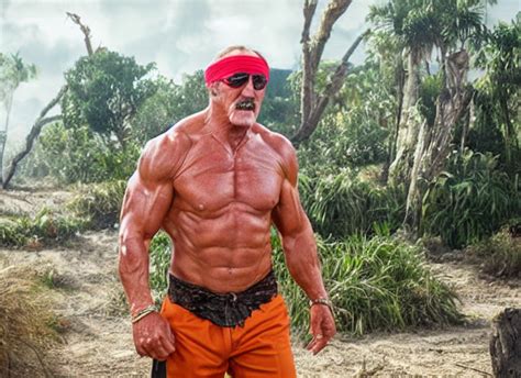 Prompthunt Hulk Hogan Movie Still From The New Thunder In Paradise Movie K Realistic