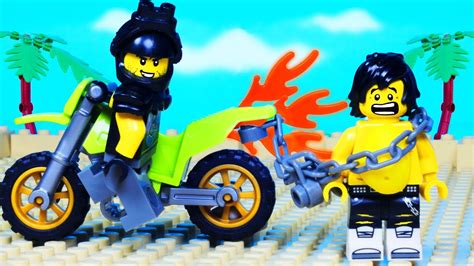 Lego Ninjago Hunted Fat Ninja Biker Beach Fight War Fail Youtube