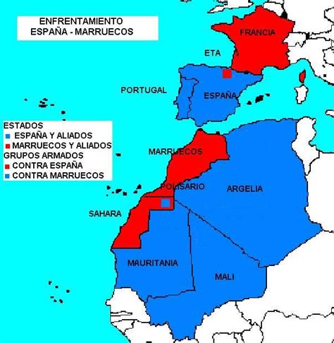 Geografía Política Enfrentamiento España Marruecos