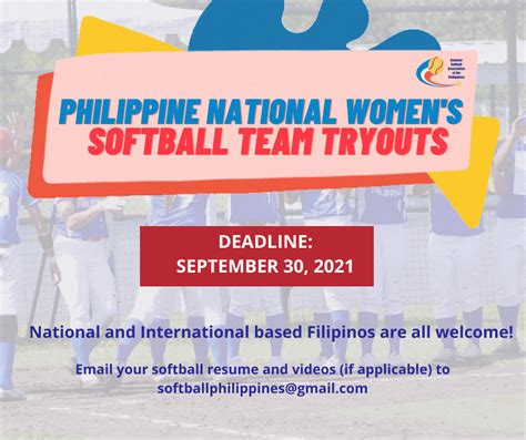 Show Us What You Got We Are Now Recruiting For The Philippine National Womens Softball Team
