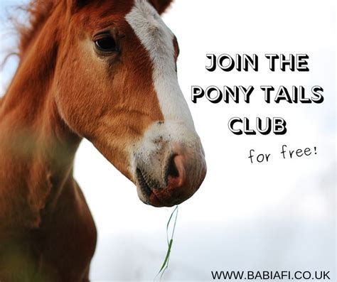 Join The Pony Tails Club Pony Club Ponytail