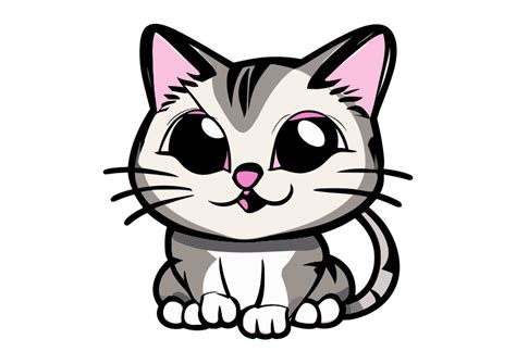 Cute Cat Vector Illustration Superawesomevectors