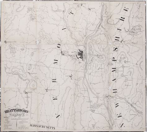 A Rare Map Of The Brattleboro Vermont Area Rare And Antique Maps