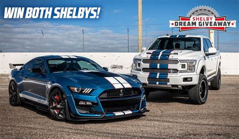 Win A 2020 Mustang Shelby Gt500 And A Shelby F 150 Truck