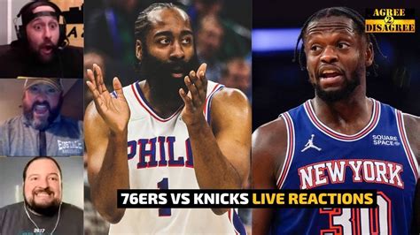 Philadelphia 76ers Vs New York Knicks Live Reactions Sixers Vs Knicks Nba 2022 Youtube